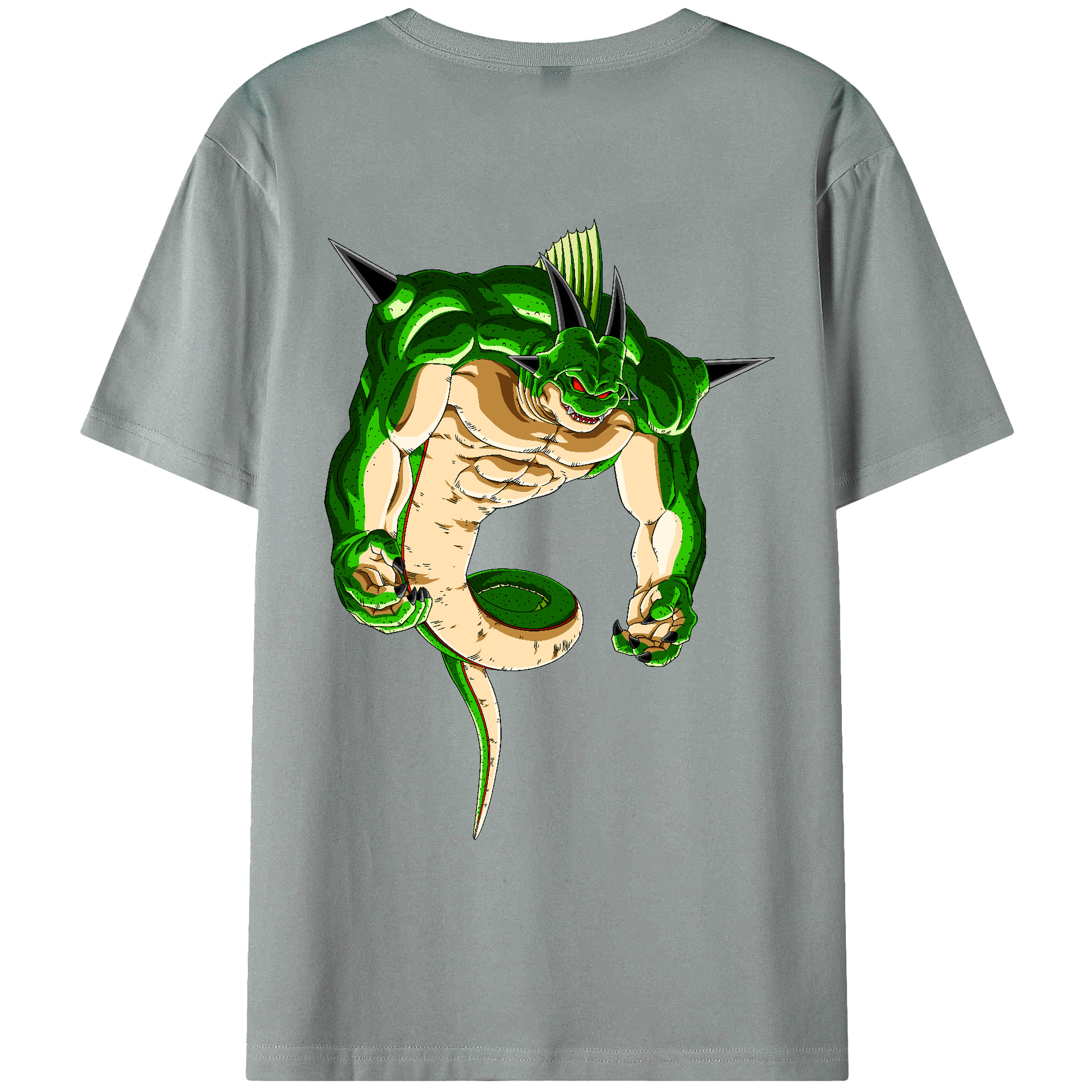 （画像用） ドラゴンボール 神龍 シェンロン DRAGON BALL Shenron 綿100％ メンズ半袖Tシャツ（バックプリント） 通気性